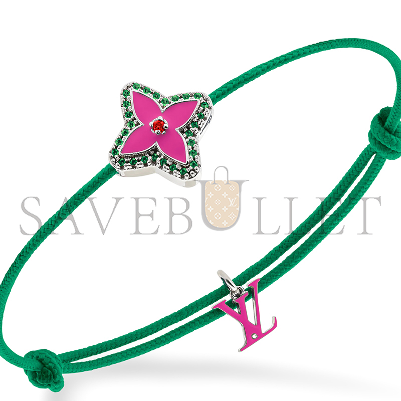 LOUIS VUITTON MONOGRAM FLOWER STESIA BRACELET M02412